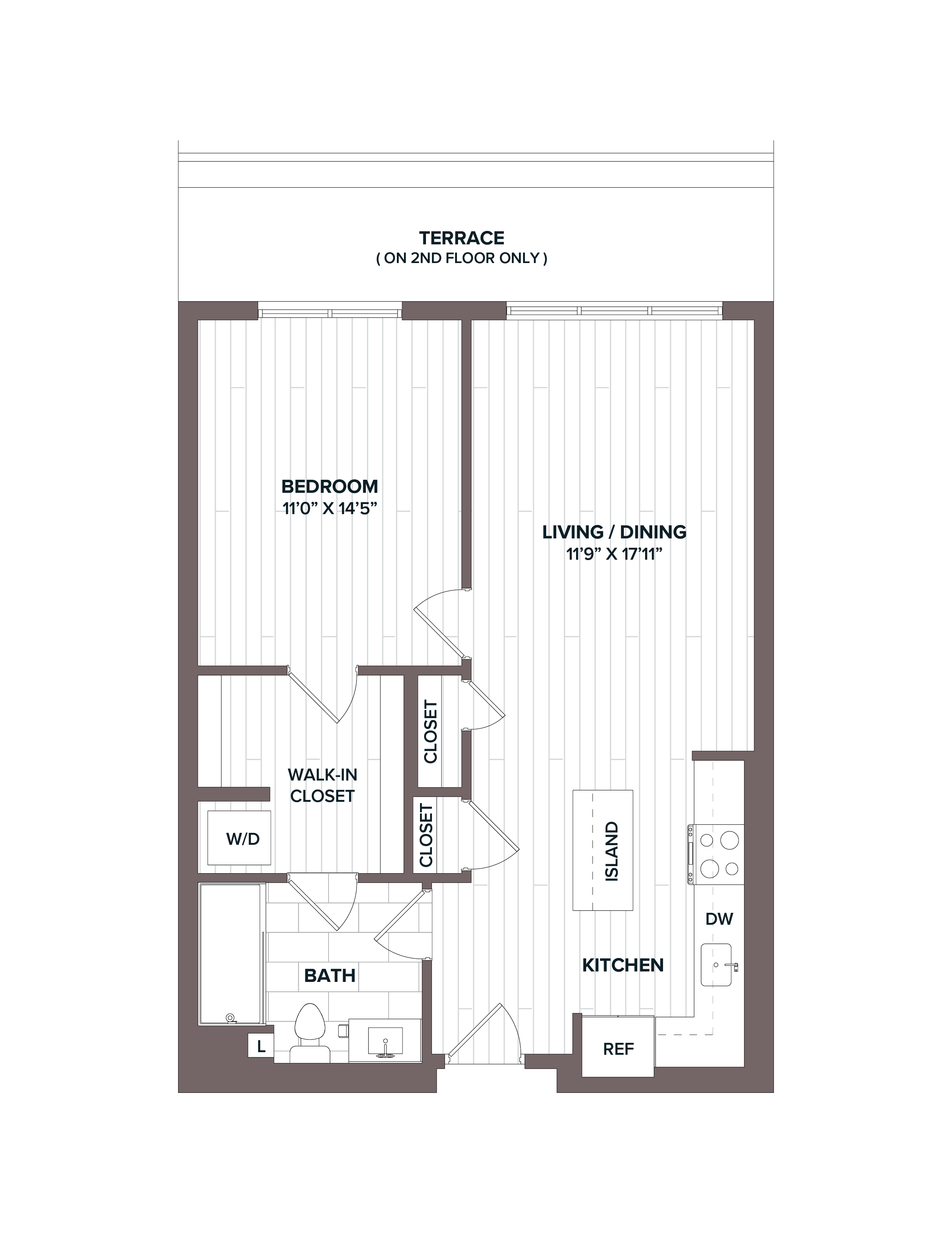 floorplan image of apartment 214
